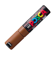 三菱鉛筆　ポスカ　太字角芯　PC－8K　茶