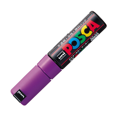 三菱鉛筆　ポスカ　太字角芯　PC－8K　紫