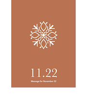 草紙堂　花結びメッセージカード　11月22日