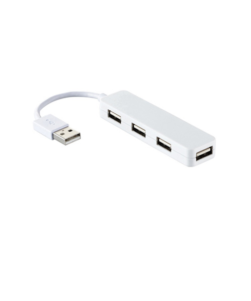 エレコム（ELECOM）　USB2.0ハブ（コンパクトタイプ）　4ポート　U2H-SN4NBWH　ホワイト