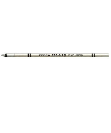 ゼブラ（ZEBRA）　エマルジョンボールペン替芯　ESB-0.7芯　RESB7-BK　黒