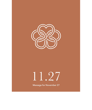 草紙堂　花結びメッセージカード　11月27日