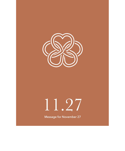 草紙堂　花結びメッセージカード　11月27日