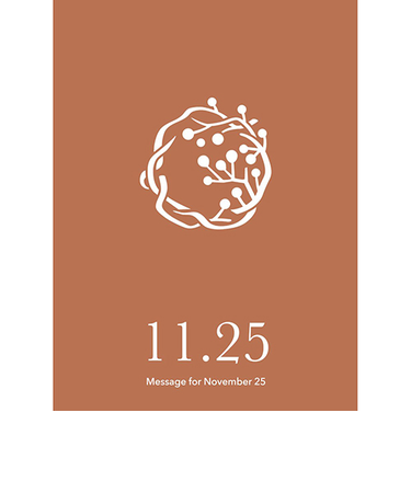 草紙堂　花結びメッセージカード　11月25日