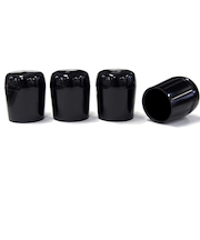 エラストマー脚キャップ　パイプ用　黒　24mm