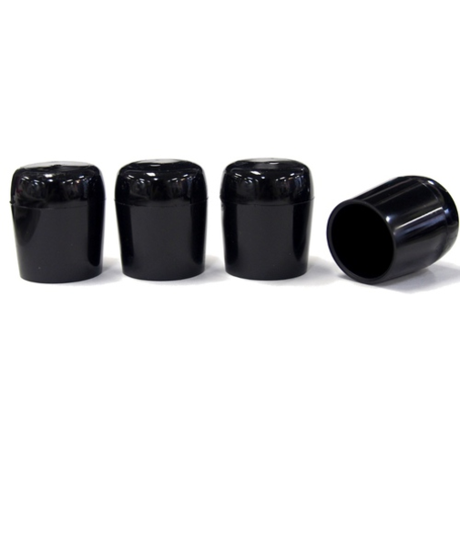 エラストマー脚キャップ　パイプ用　黒　24mm