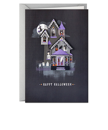 【ハロウィーン】　ホールマーク（Hallmark）　Spirited　Haunted　House　Halloween　Card　827717
