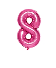 いろは出版　ナンバーバルーン　[8]　SFNP-08　ピンク