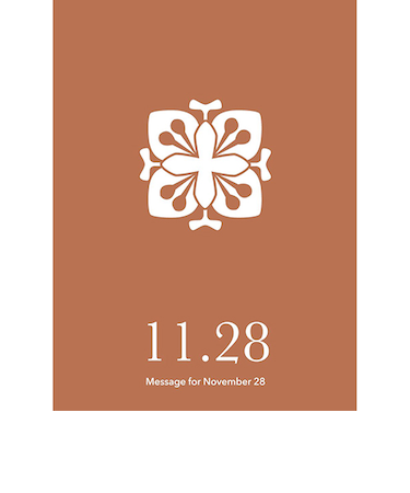 草紙堂　花結びメッセージカード　11月28日