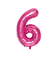 いろは出版　ナンバーバルーン　[6]　SFNP-06　ピンク