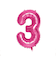 いろは出版　ナンバーバルーン　[3]　SFNP-03　ピンク