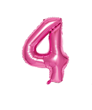 いろは出版　ナンバーバルーン　[4]　SFNP-04　ピンク