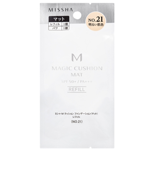 ミシャ（MISSHA）　M　クッション　ファンデーション　マット　レフィル　No.21　明るい肌色