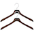 WARDROBE　男性用シャツハンガー　ダークブラウン　2本組