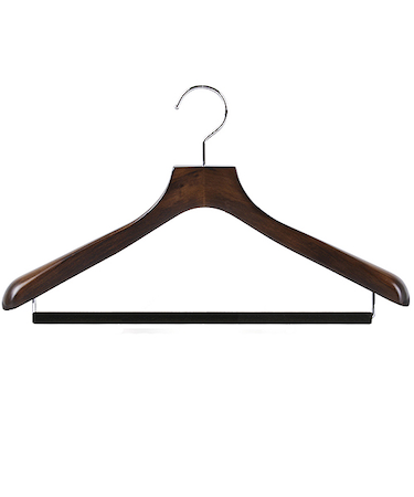 WARDROBE　男性用ジャケットハンガー　ダークブラウン