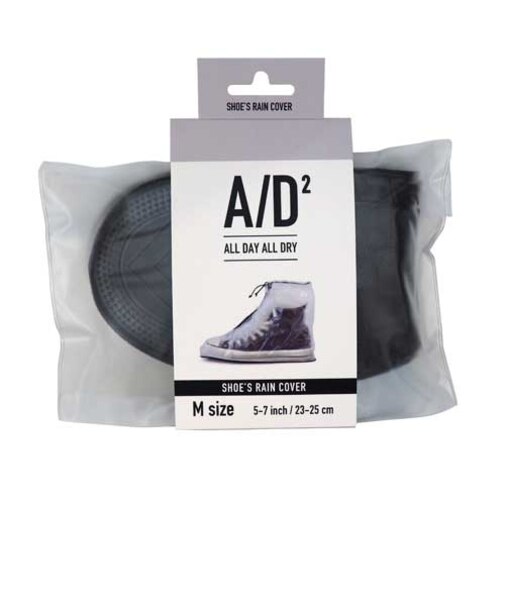 A/D2　ALL　DAY　ALL　DRY　シューズレインカバー　M　クリア