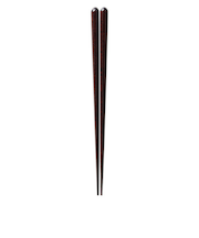 イシダ 食洗箸 紅一半 23.5cm