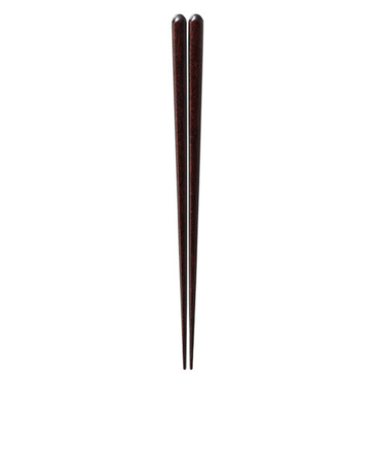 イシダ　食洗箸　紅一半　23.5cm