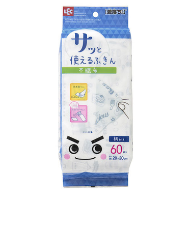 レック　激落ちくん　さっと使える　不織布ふきん　60枚入