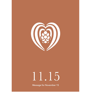 草紙堂　花結びメッセージカード　11月15日
