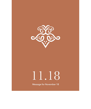 草紙堂　花結びメッセージカード　11月18日