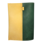 レザークラフトキット　ブックカバー　黄