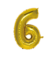 いろは出版　ナンバーバルーン　[6]　SFNG-06　ゴールド