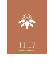 草紙堂　花結びメッセージカード　11月17日