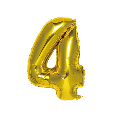 いろは出版　ナンバーバルーン　[4]　SFNG-04　ゴールド