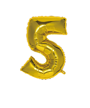 いろは出版　ナンバーバルーン　[5]　SFNG-05　ゴールド