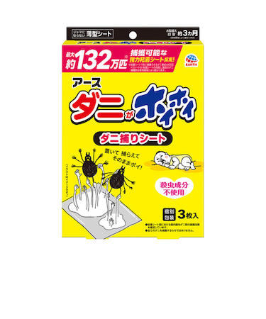 アース製薬　ダニがホイホイ　ダニ捕りシート　3枚入り