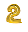 いろは出版　ナンバーバルーン　[2]　SFNG-02　ゴールド