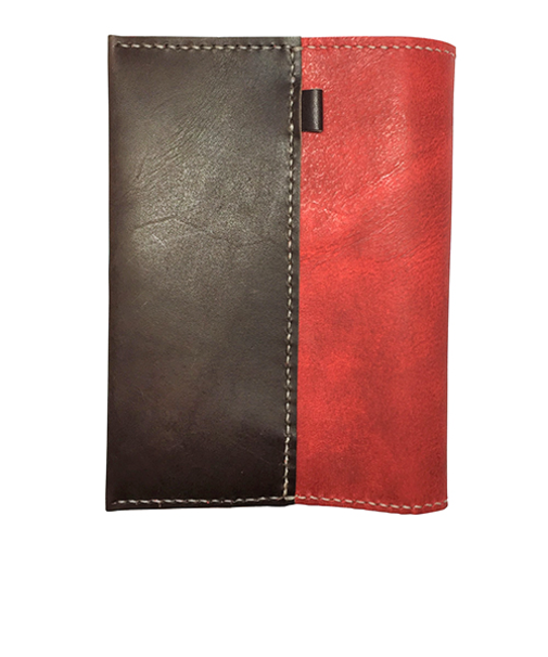 レザークラフトキット　ブックカバー　チョコ