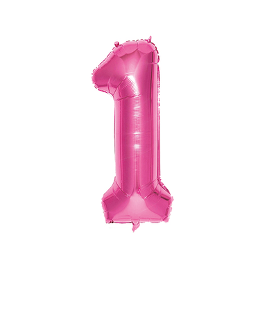 いろは出版　ナンバーバルーン　[1]　SFNP-01　ピンク