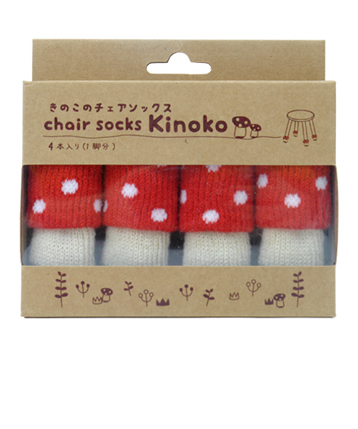 チェアソックス（chair　socks）　きのこ（kinoko)　CSK-KNK-01　ベニイロタケ　4本入