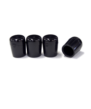 エラストマー脚キャップ　パイプ用　黒　12．7mm