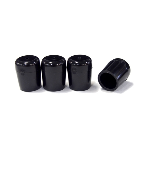 エラストマー脚キャップ　パイプ用　黒　12．7mm
