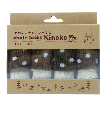 chair　socks　きのこのチェアソックス　CSK-KNK-03　クリイロタケ　4本入