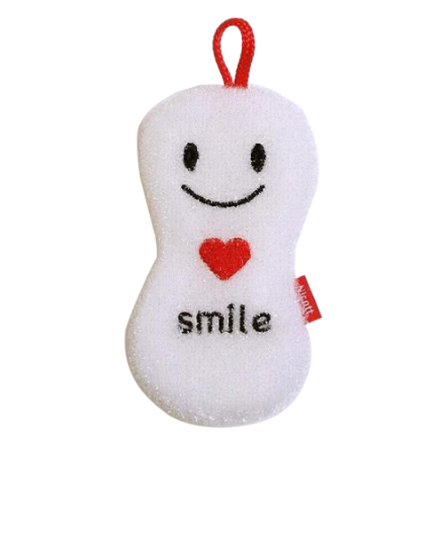 サンベルム　ニコニコスポンジ　スマイル　ホワイト