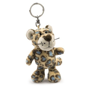 ニキ（NICI）　BBキーリング　ワイルドフレンズ　レパード　ブルー