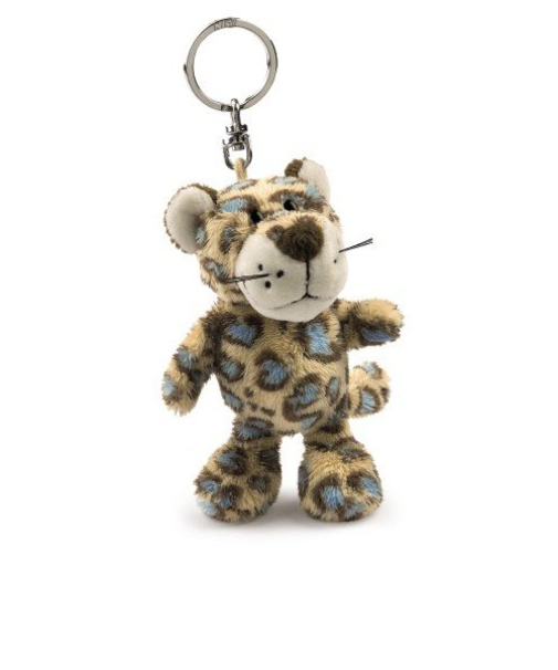 ニキ（NICI）　BBキーリング　ワイルドフレンズ　レパード　ブルー