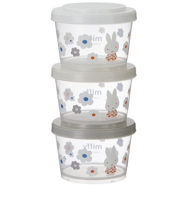 スケーター（Skater）　ジョイント式薄肉保存容器　3Pセット　SIJ3　ミッフィー