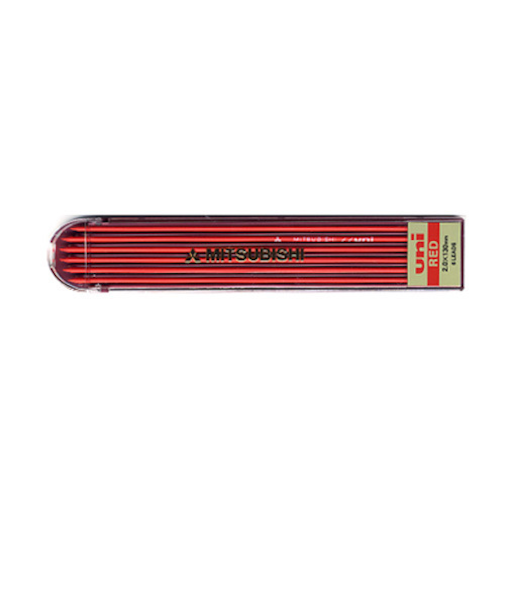 三菱鉛筆　2.0mm芯　ユニホルダー用替芯　赤