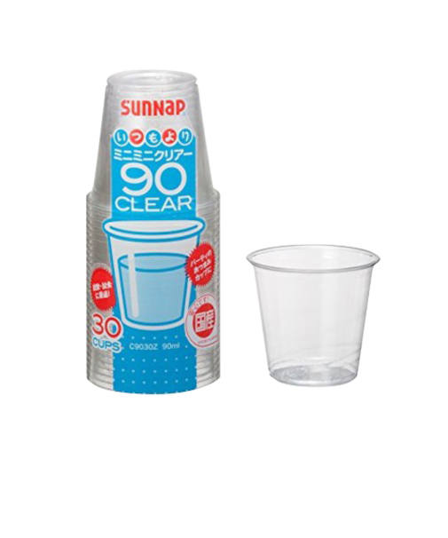 サンナップ（SUNNAP）　ミニミニ90　クリアーカップ　90ml　30個入