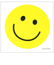 オクヤマ ラージシール SB035 スマイル黄