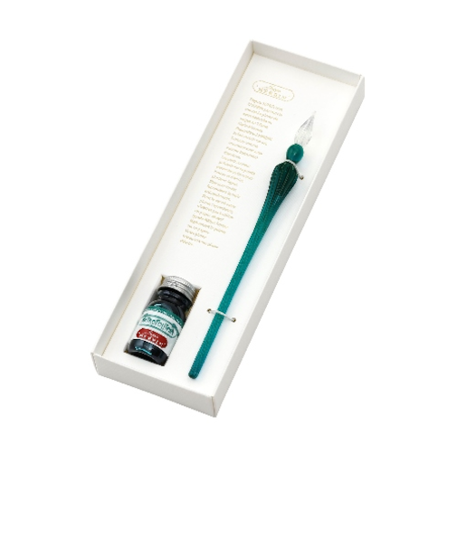 エルバン（HERBIN）　Parisカラーズ　ガラスペンつむぎ＆ミニインクセット　パリ・メトロ