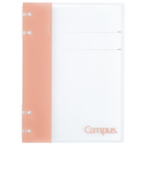 コクヨ（KOKUYO）　キャンパスノートのように使えるバインダー（2×2リング）　A5　20穴　ル-NP134P　ピンク