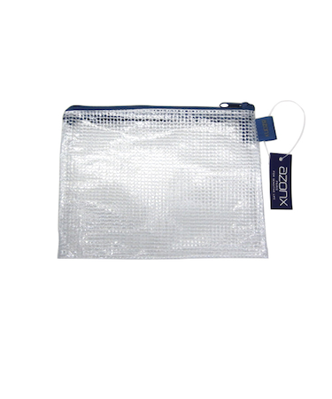 セキセイ　アゾンメッシュケース　ミニ　フォトサイズ　ブルー