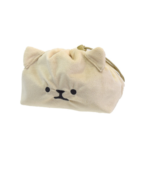 サブヒロモリ　ムームー　フェイス巾着　PCA3905－00　みるくねこ