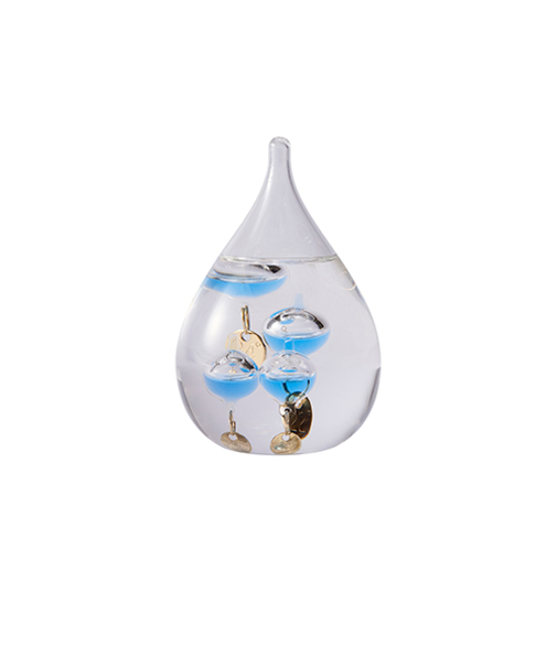 茶谷産業　ガラスフロート温度計　しずくSS　333－216　ブルー